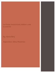 SOFTWARE TRANSATIONAL MEMORY (STM) ALGORITHM