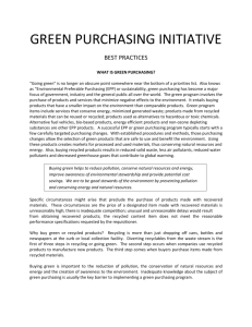 green purchasing initiative