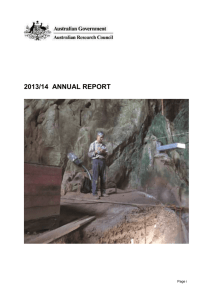 2013-14_ARC_Annual_Report - ARC`s archive website
