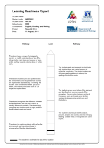 Learning Readiness Reports - Department of Education and Early