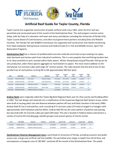 Artificial Reef Guide for Taylor County, Florida