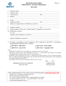 registration form proficiency testing program may 2015