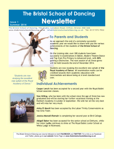 Newsletter No.1 - Word - The Bristol School of Dancing