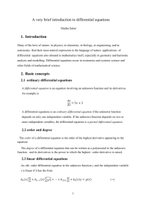 2.3 linear differential equations