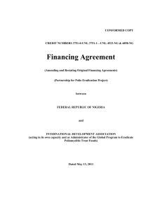 Amending and Restating Original Financing Agreements