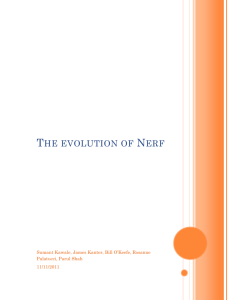 The evolution of Nerf