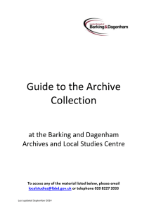 Archive guide1 Guide to the Archive