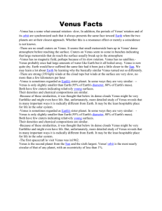 Venus Facts - Rector-Period-3