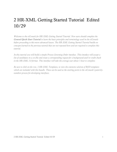 2 HR-XML Getting Started Tutorial Edited 10/29