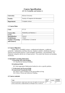Course Specification
