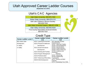Approved Career Ladder Courses - CCPDI