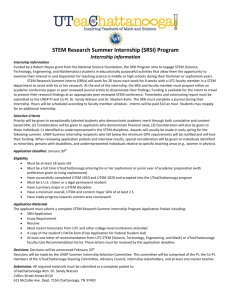 STEM Research Summer Internship (SRSI) Program