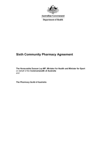 Sixth Community Pharmacy Agreement