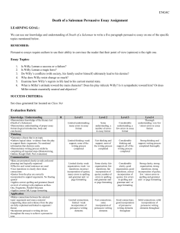 Death of a salesman symbolism essay