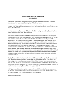Avalon Environmental Commission Minutes July 15 2014