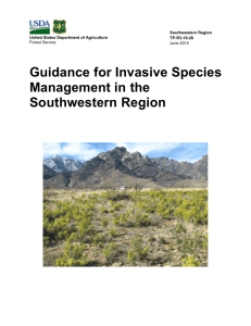 Guidance for Invasive Species Management