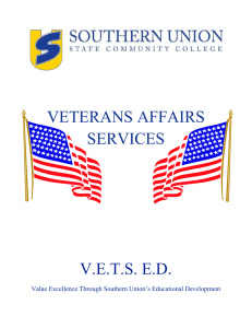 Student VA Policy Manual - Toolkit for Veteran Friendly Institutions