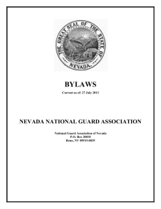 By Laws - Nevada National Guard Association