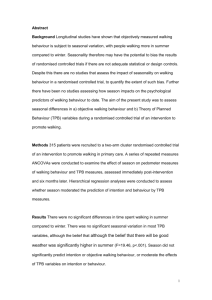 trends, seasonality and the effect of large studies