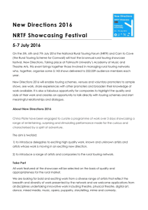 New Directions 2016 - Rural Touring: Website for the NRTF
