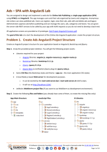 Ads * SPA with AngularJS Lab
