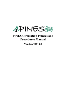 PINES Circulation Policies and Procedures