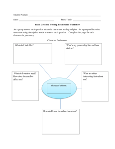 Brainstorm Worksheet
