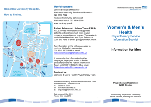 6pp DL leaflet - Homerton University Hospital