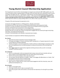 Young Alumni Council Membership Application