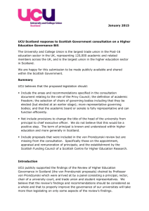 UCU Scotland submission to governance