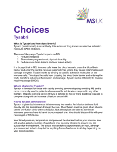 Choices Tysabri - MS-UK