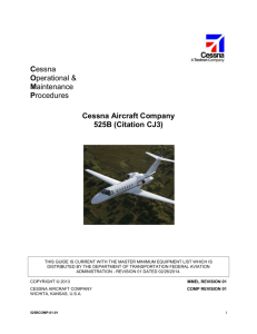 525B - Cessna Support