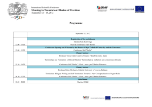 MTIP 2012 Conference Programme