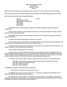 Bibb County Board of Education Board Minutes February 17, 2014 5