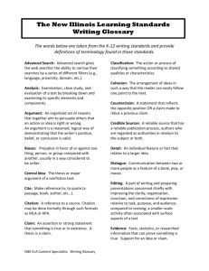 Glossary - The PROE Center