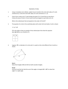 Circles Geometry