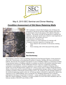 Condition Assessment of Old Stone Retaining Walls