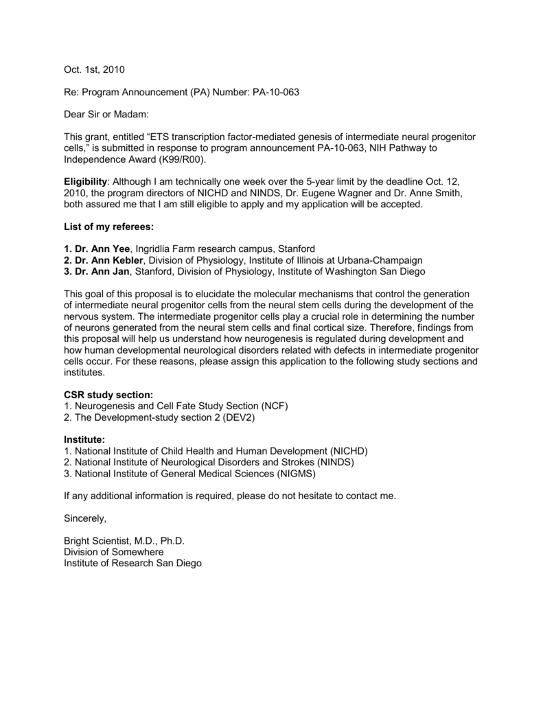 NIH Sample Cover Letters Office Of Research And Sponsored   006808634 1 20a49b6839e709024e11c3280ed5c02a 