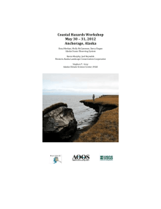 Workshop Report - AOOS.org - Alaska Ocean Observing System