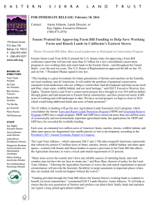 Press Release - Eastern Sierra Land Trust
