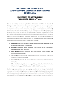 a report on the workshop - University of Nottingham