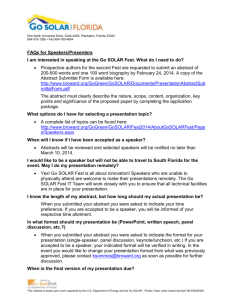 FAQ Answers for Presenters (word-694KB)