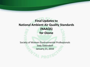 for Ozone - Society of Women Environmental Professionals