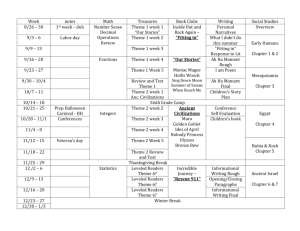 Week notes Math Treasures Book Clubs Writing Social Studies 8/26