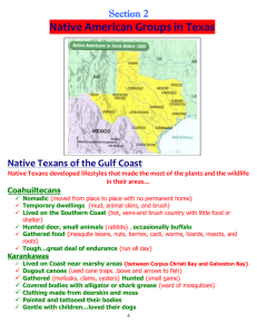 Native Texans of the Gulf Coast