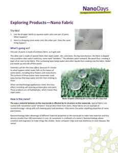 Exploring Products Nano Fabric
