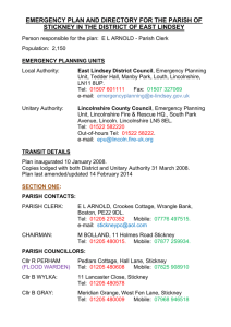 emergency planning units - Lincolnshire County Council