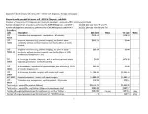 Appendix 4: Cost analysis SOC versus VSI – rotator cuff diagnosis