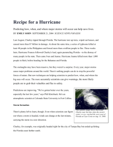 Recipe for a Hurricane - Science