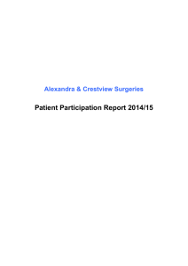 Patient Participation Report 2014-15